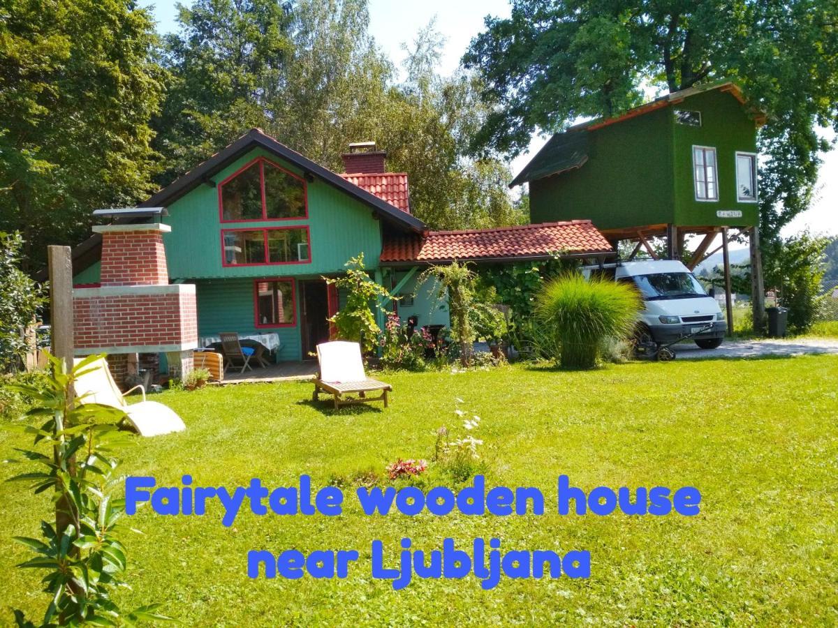Fairytale Wooden House By Ljubljana Villa Grosuplje Kültér fotó